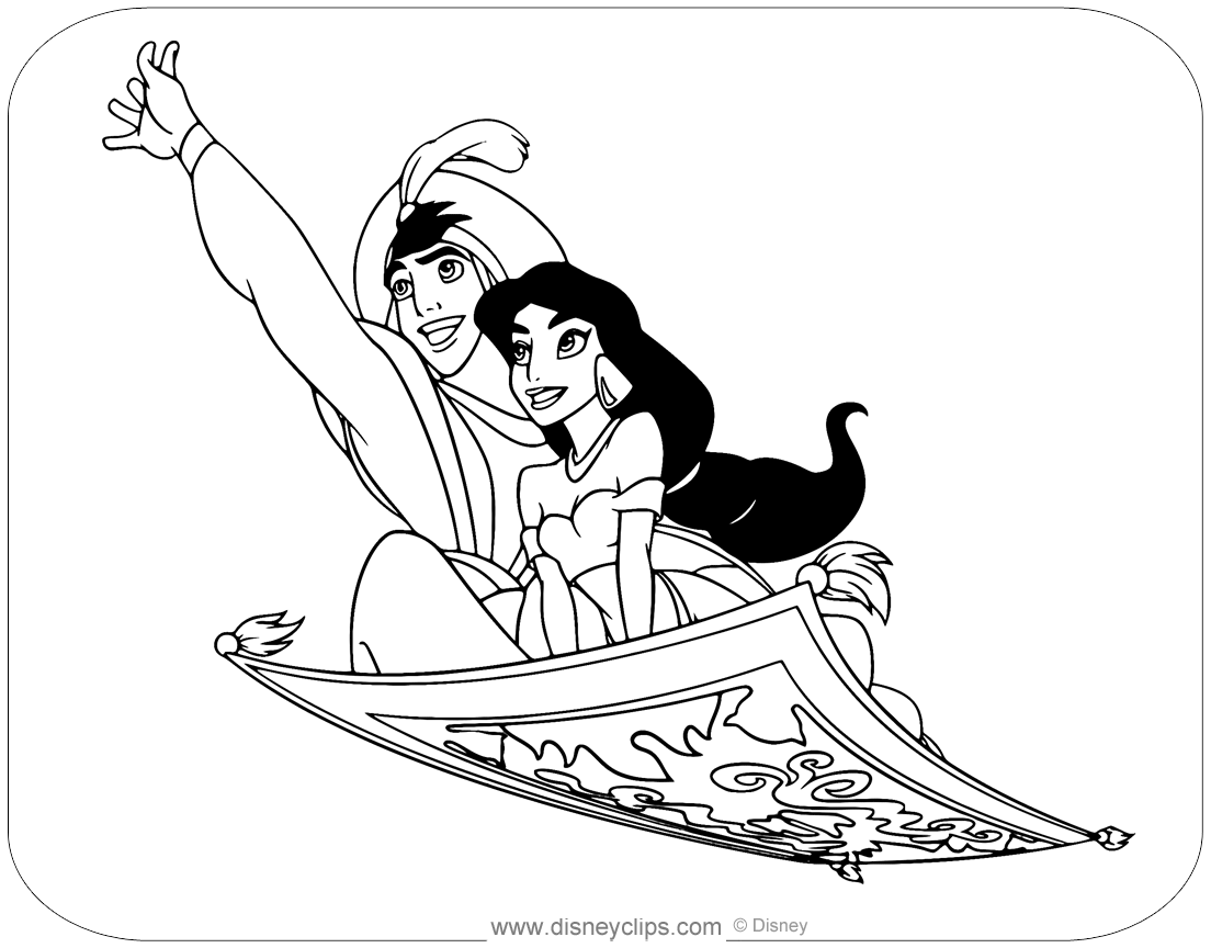 Printable Coloring Pages Aladdin