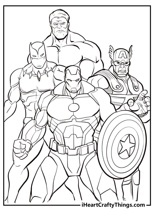 Marvel Superhero Coloring Pages Printable