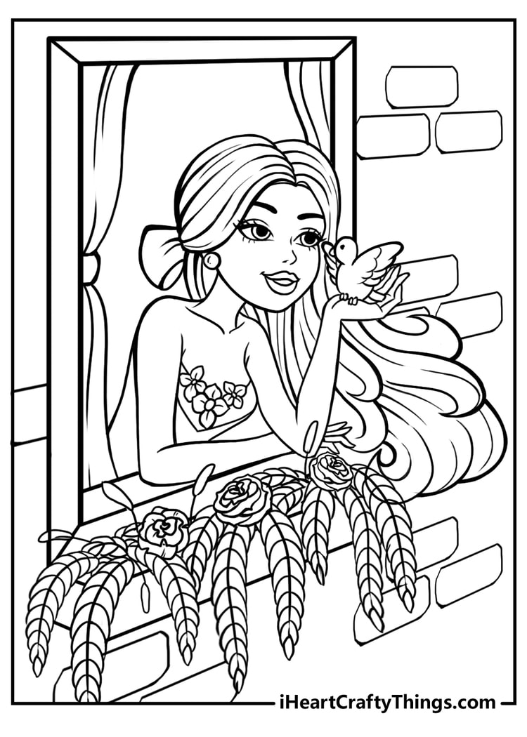 Barbie Coloring Pages 100 Free Printables 