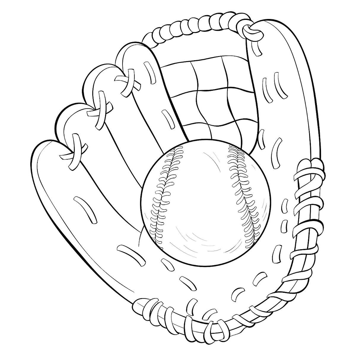 Printable Coloring Pages Baseball