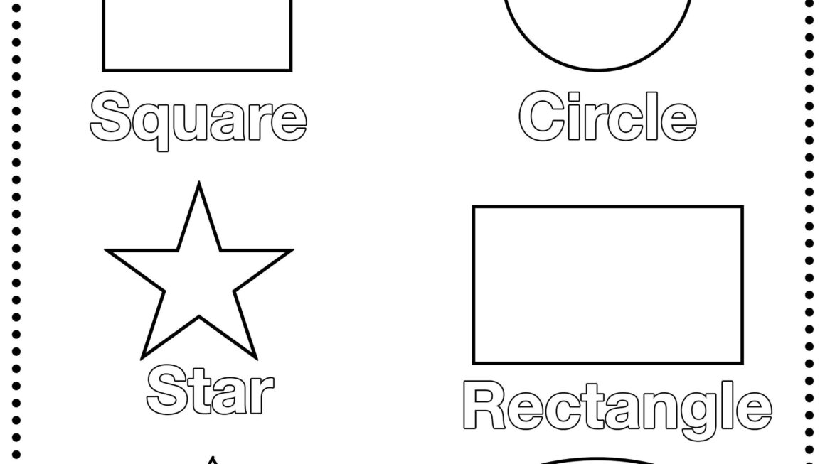 Basic Shape Kids Coloring Page Instant Download Etsy