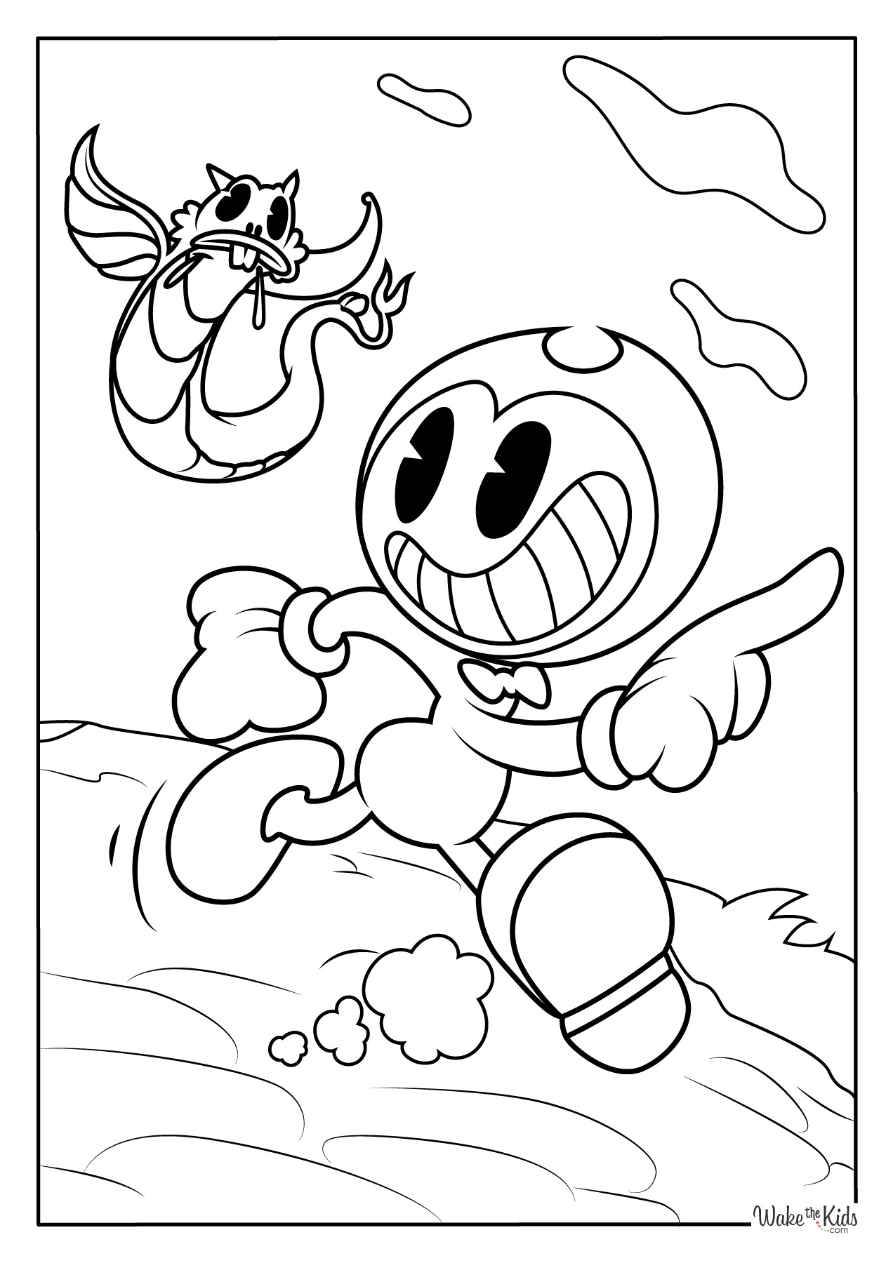 Bendy And The Ink Machine Coloring Pages Free Printable PDFs WakeTheKids