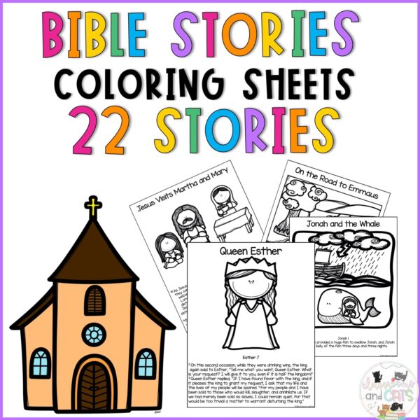 Printable Coloring Pages Bible Stories