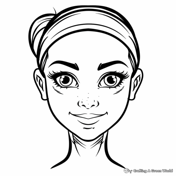 Faces Printable Coloring Pages