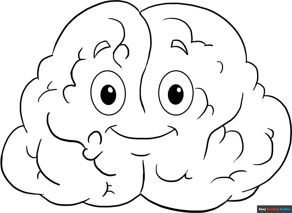 Brain Coloring Page Printable