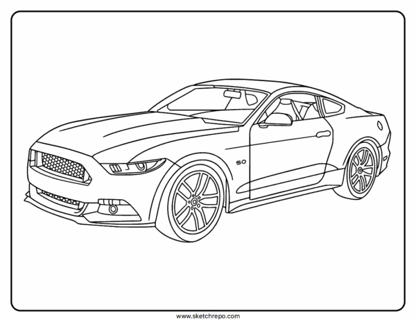 Printable Ford Car Coloring Pages