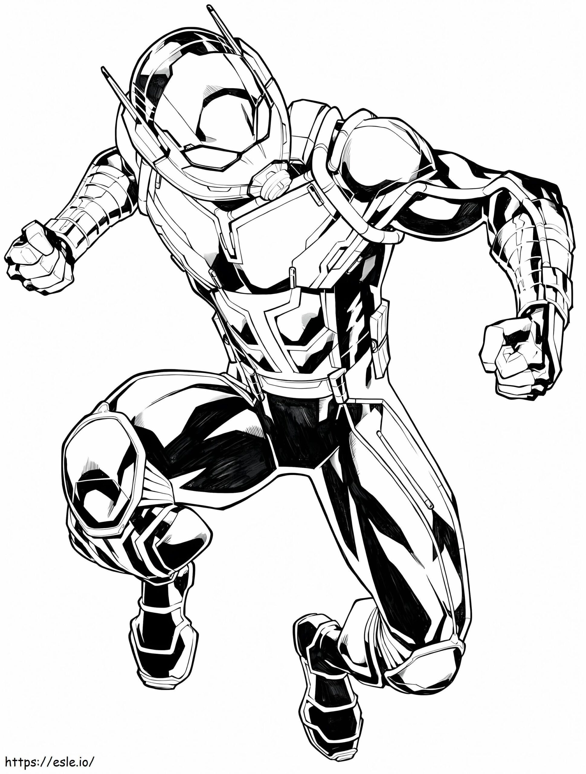 Cartoon Ant Man Coloring Page