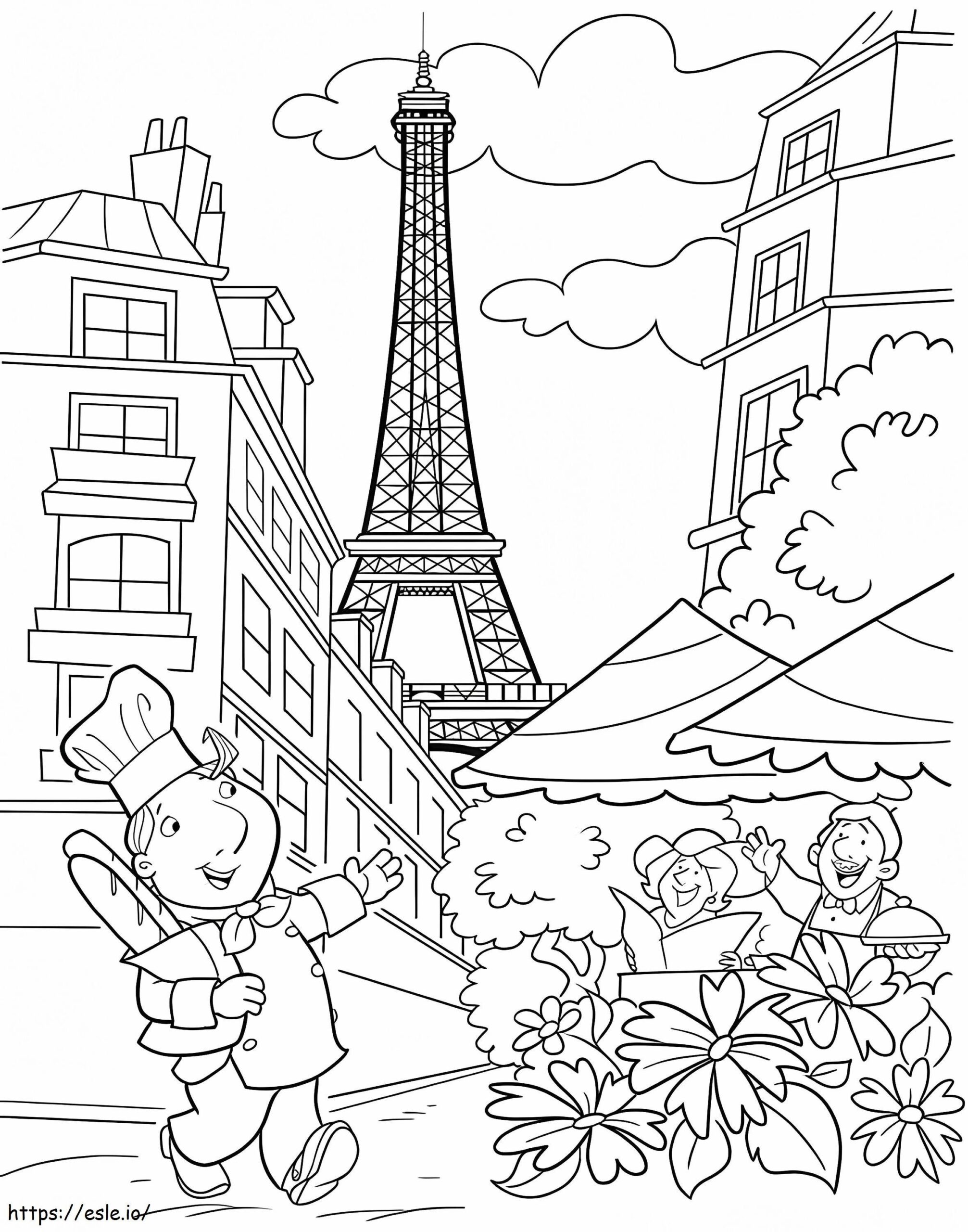 Paris Coloring Pages Printable
