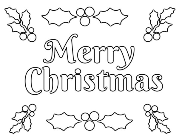 Coloring Page Christmas Version Printable
