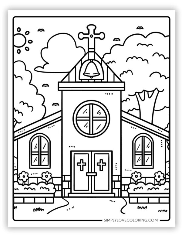 Printable Coloring Pages For Church