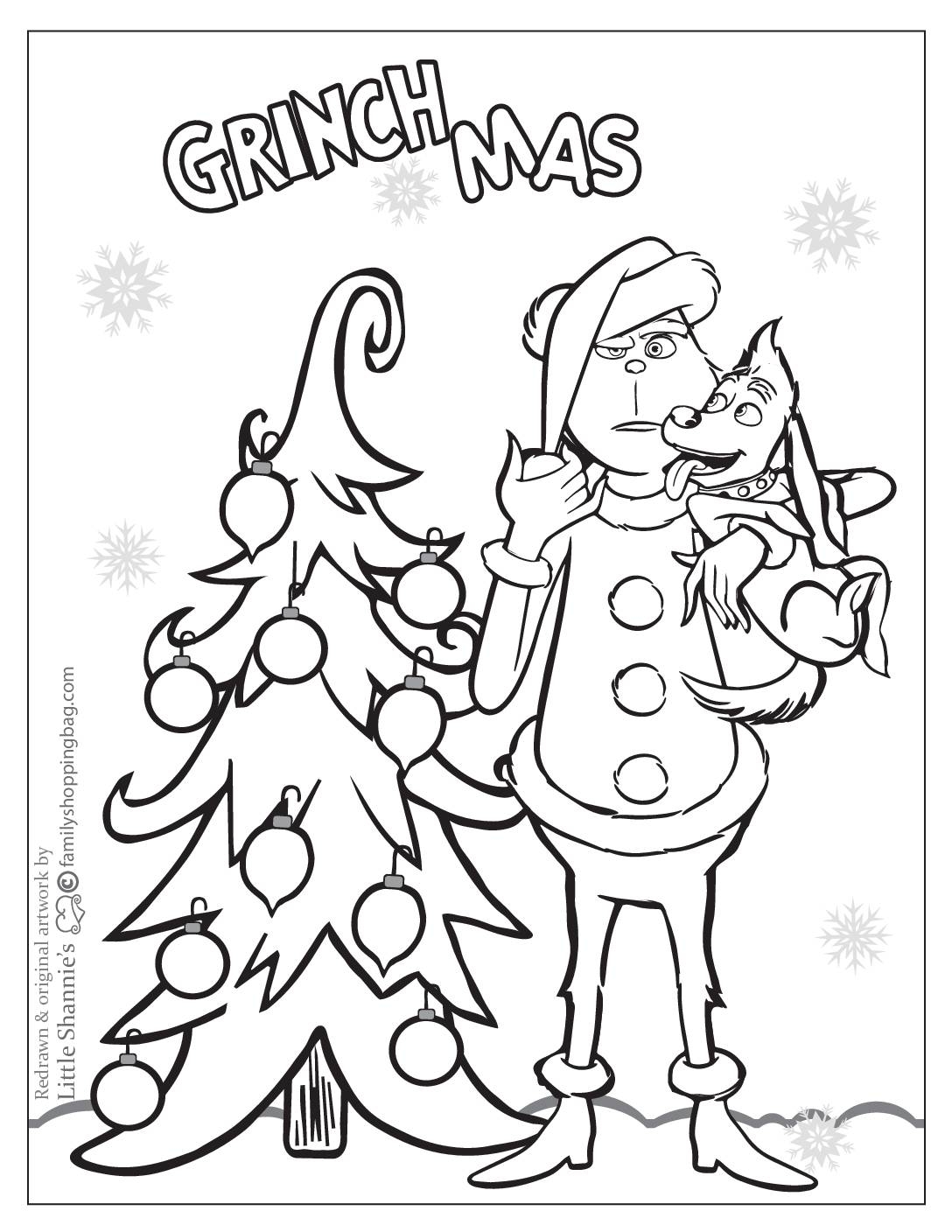The Grinch Coloring Pages Printables