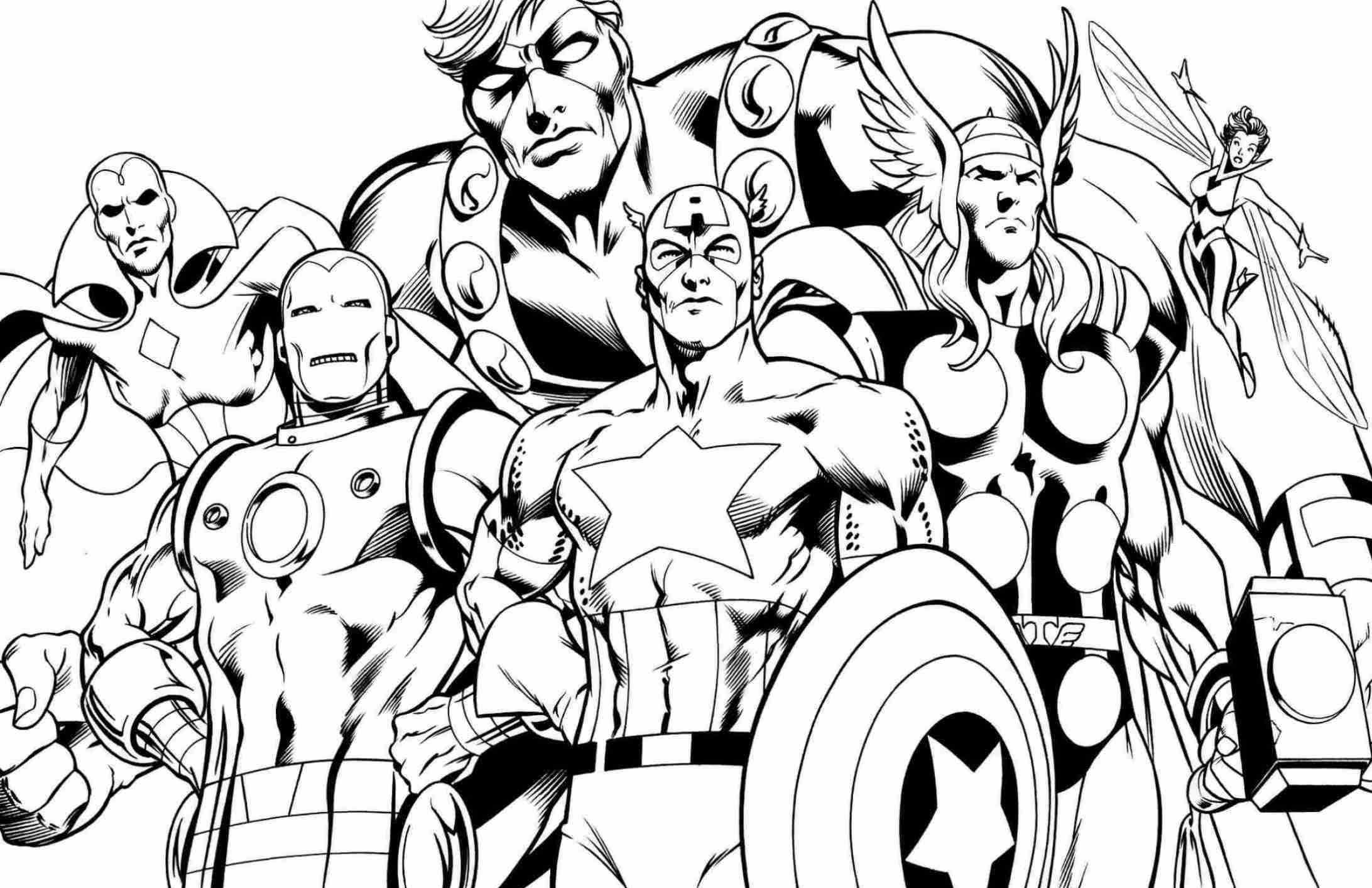 Free Printable Coloring Pages Superheroes