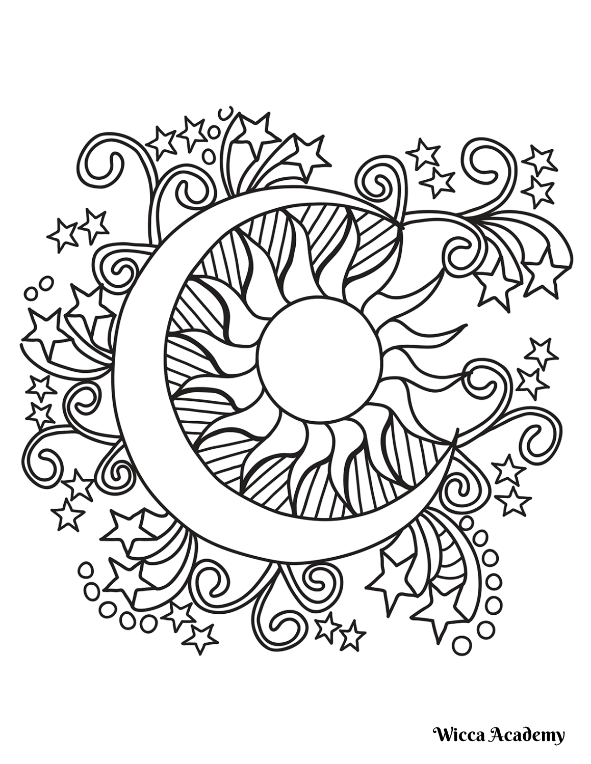 Coloring Pages Wicca Academy