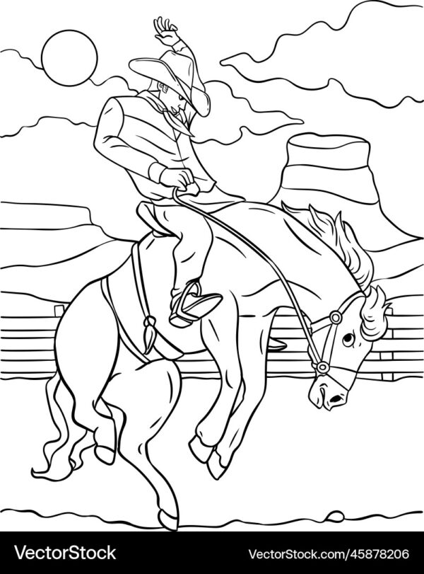 Rodeo Printable Coloring Pages