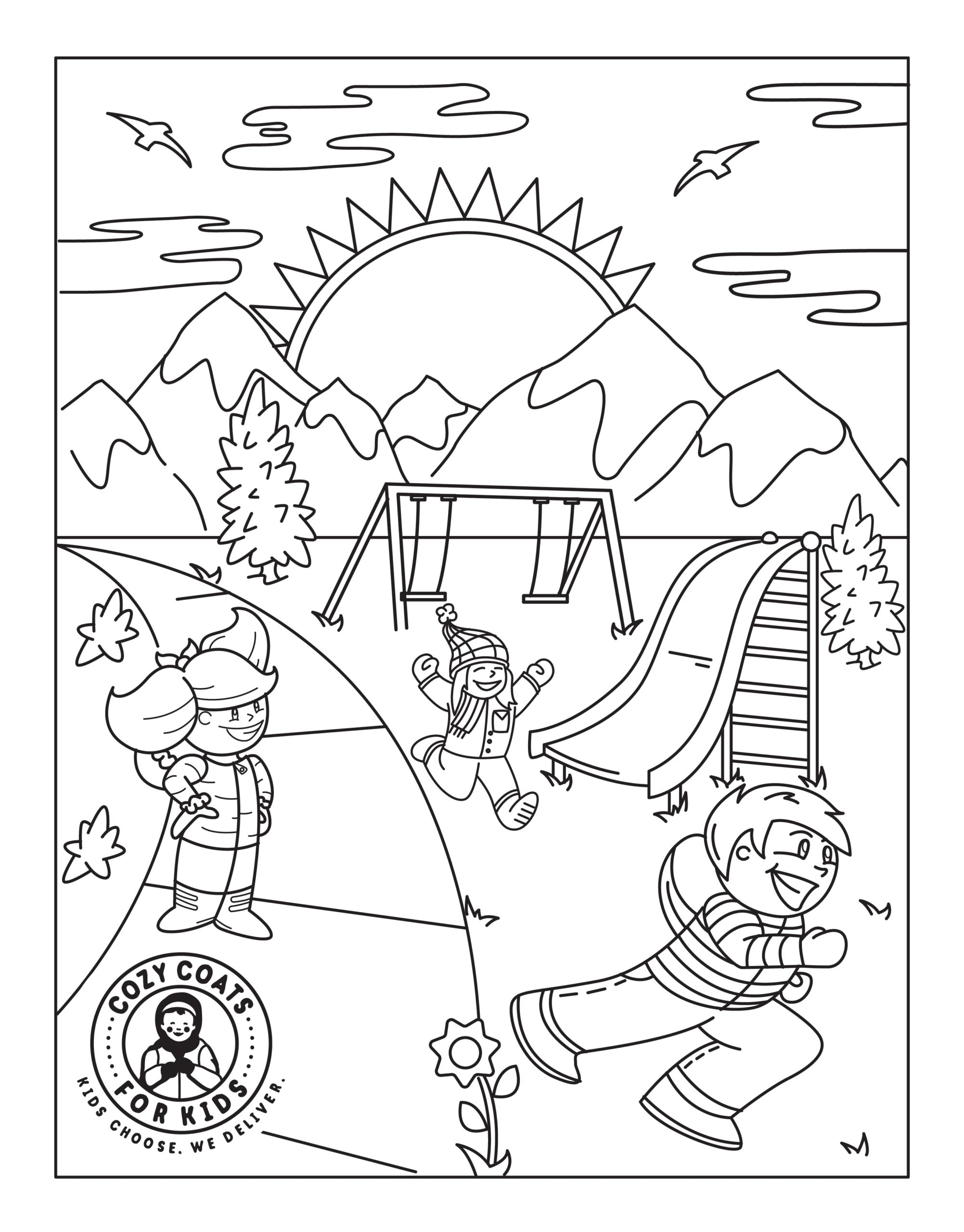 Cozy Coats For Kids Children s Coloring Sheet Inspection Gallery InterNACHI 