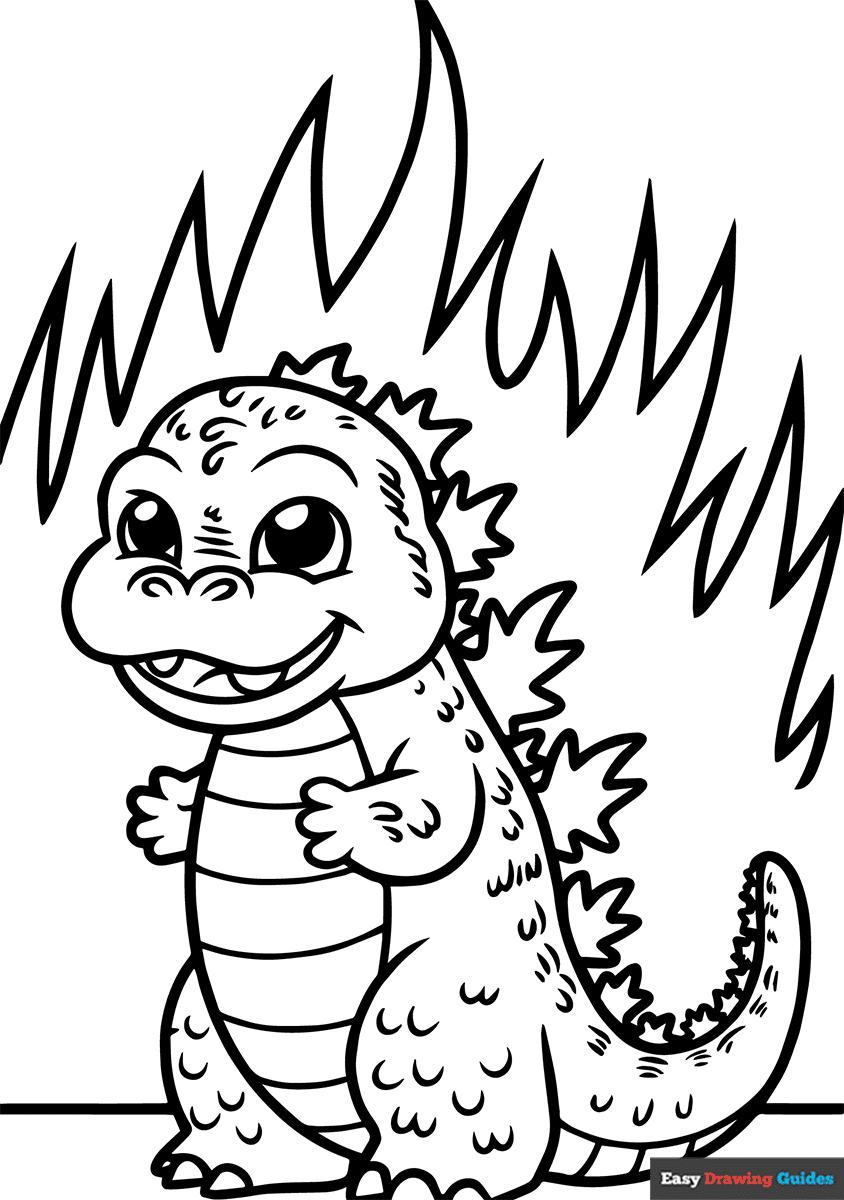 Godzilla Coloring Pages Printable