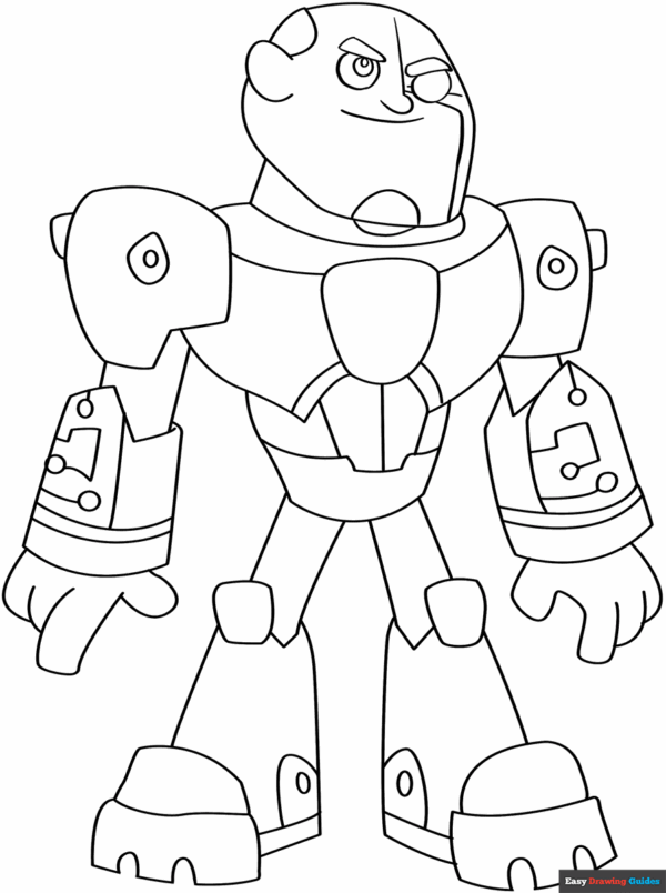 Printable Coloring Pages Cyborg