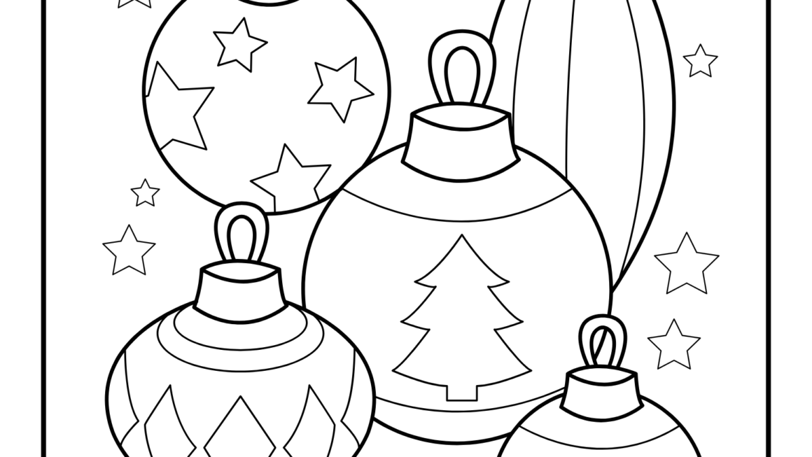 Deck The Halls With 8 Christmas Ornament Coloring Pages