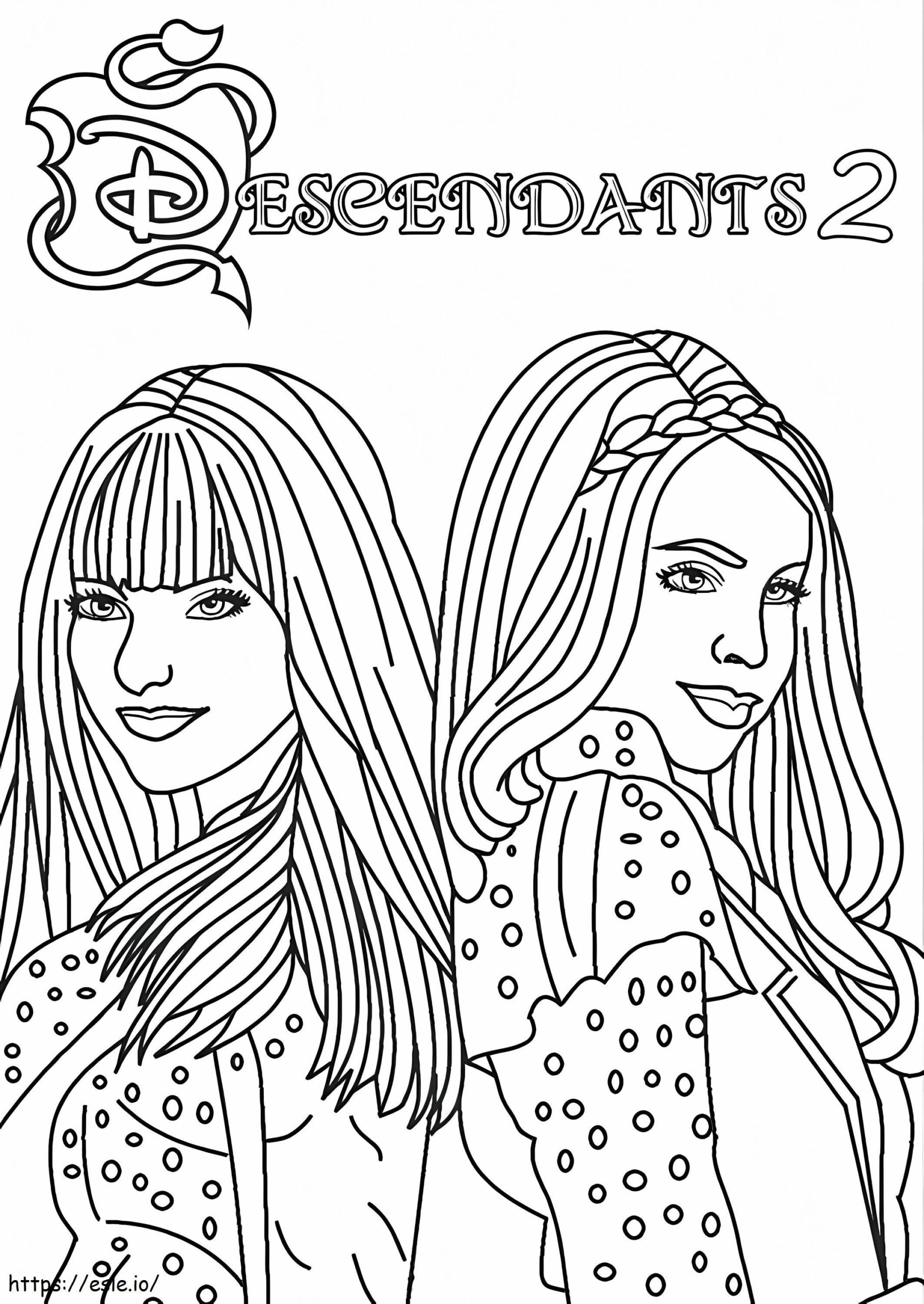 Descendants Coloring Pages Printable