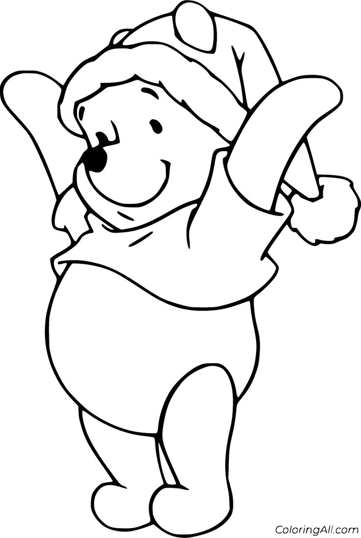 Disney Printable Coloring Pages Santa