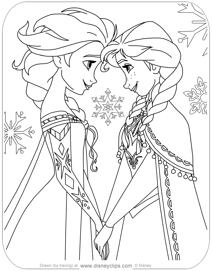 Disney s Frozen Coloring Pages 2 Disneyclips