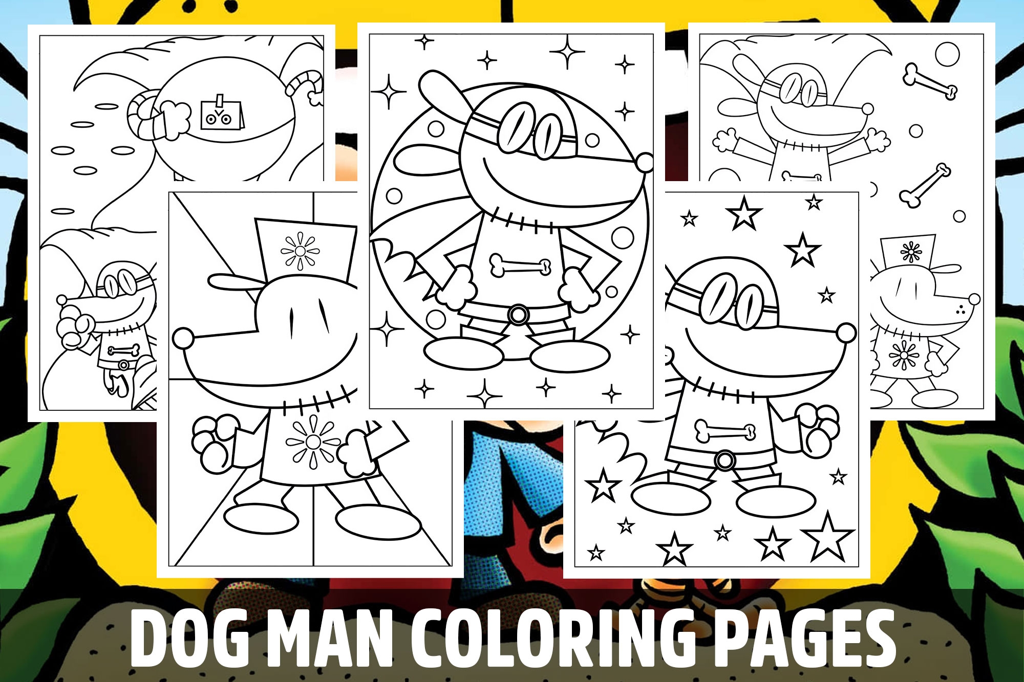 Dogman Coloring Pages Printable