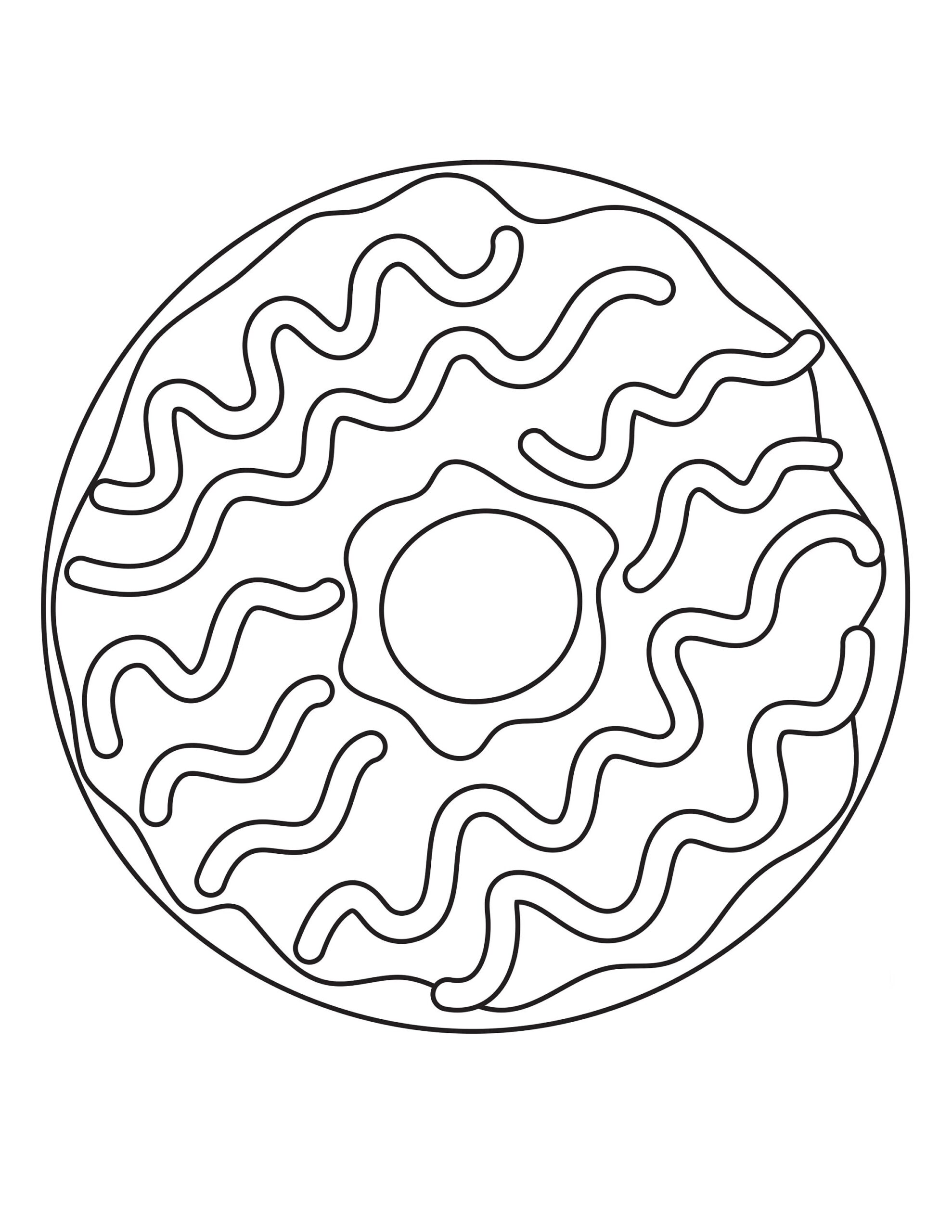 Donuts 12 Printable Coloring Pages Etsy