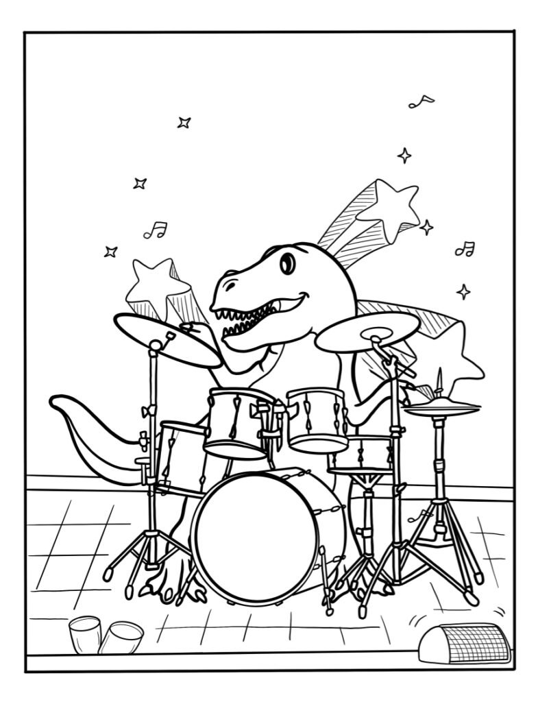 Download Our Printable Music Coloring Pages For Free 