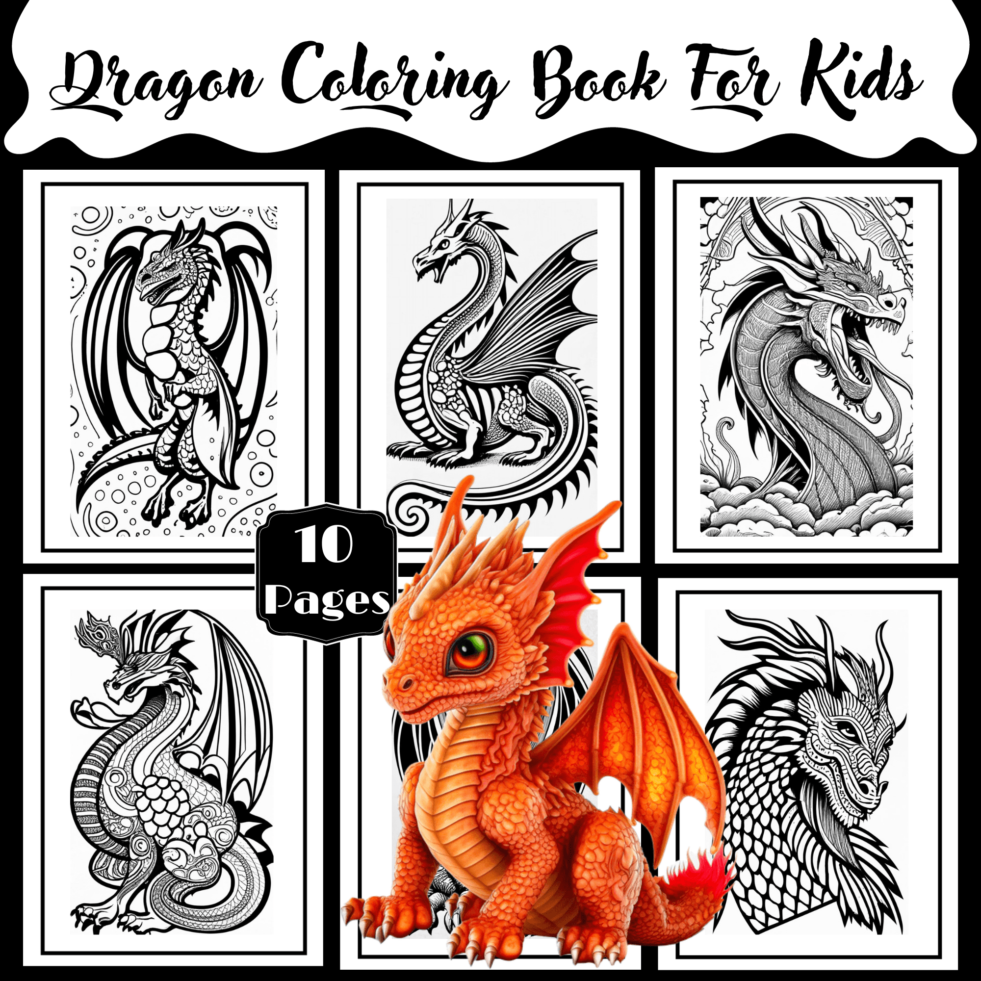 Dragon Printable Coloring Page