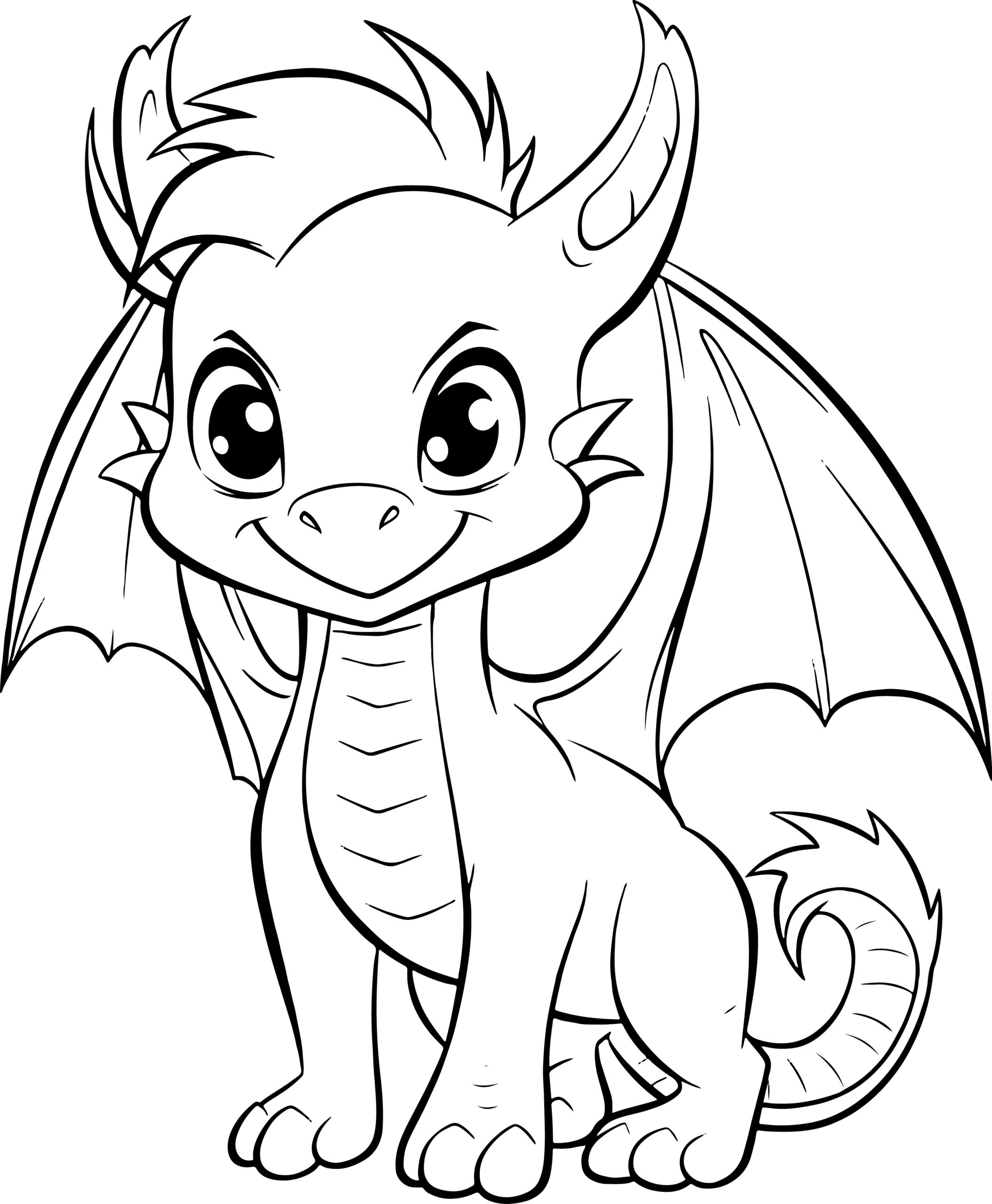 Printable Dragon Coloring Pages