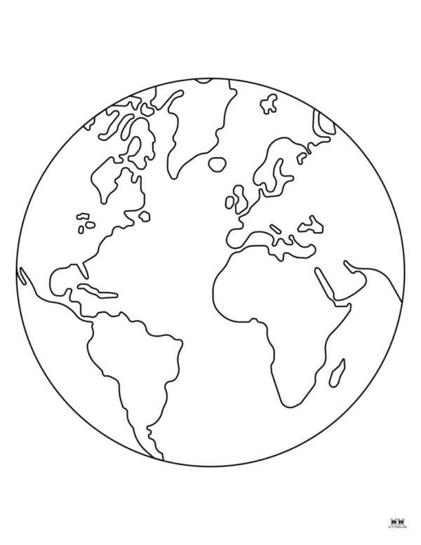 World Coloring Pages Printable