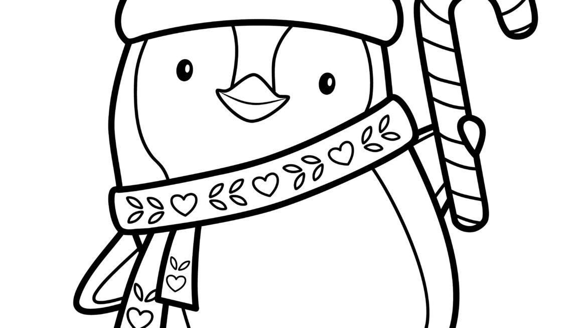 Easy Cute Christmas Coloring Book 10 page Printable For Kids Adults Festive Holiday Digital Download Santa Gingerbread Angel Etsy