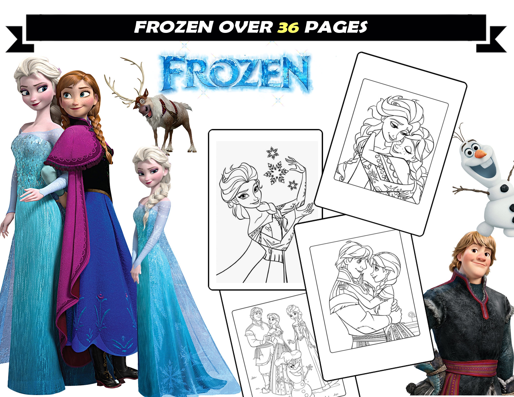 Frozen Printable Coloring Pages