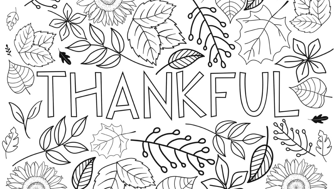 Fall Coloring Page thankful Autumn Time Instant Download And Print To Color easy To Color Fall Page fall Leaves Coloring Printable Page Etsy
