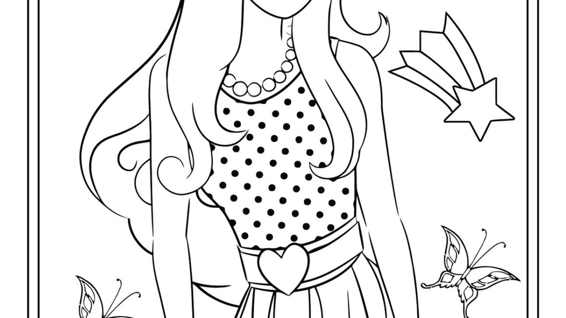 Fashion Girls Coloring Pages For Kids Free And Easy Print Or Download