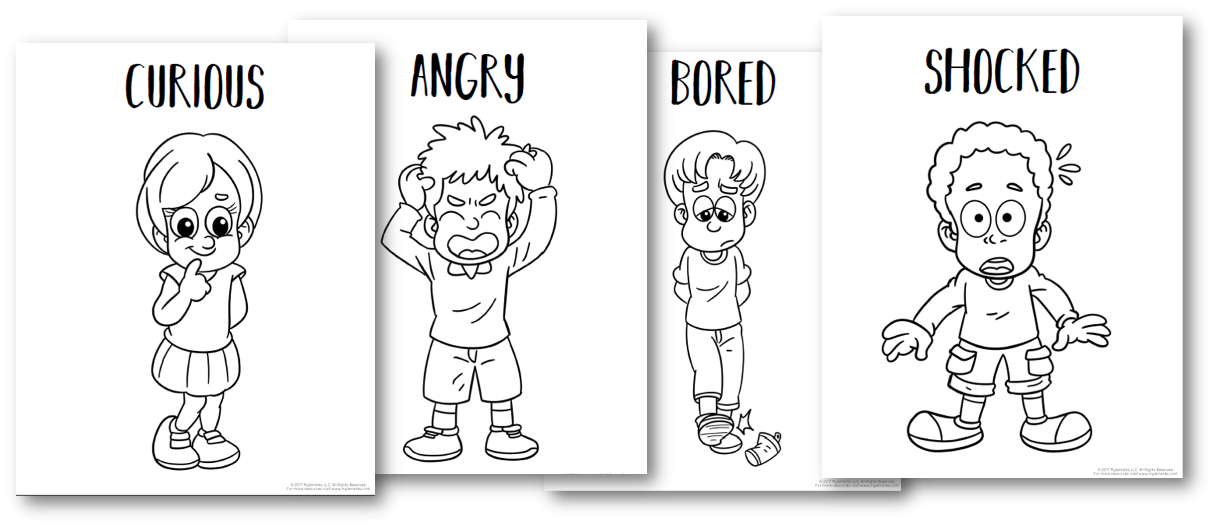 Feelings Coloring Pages