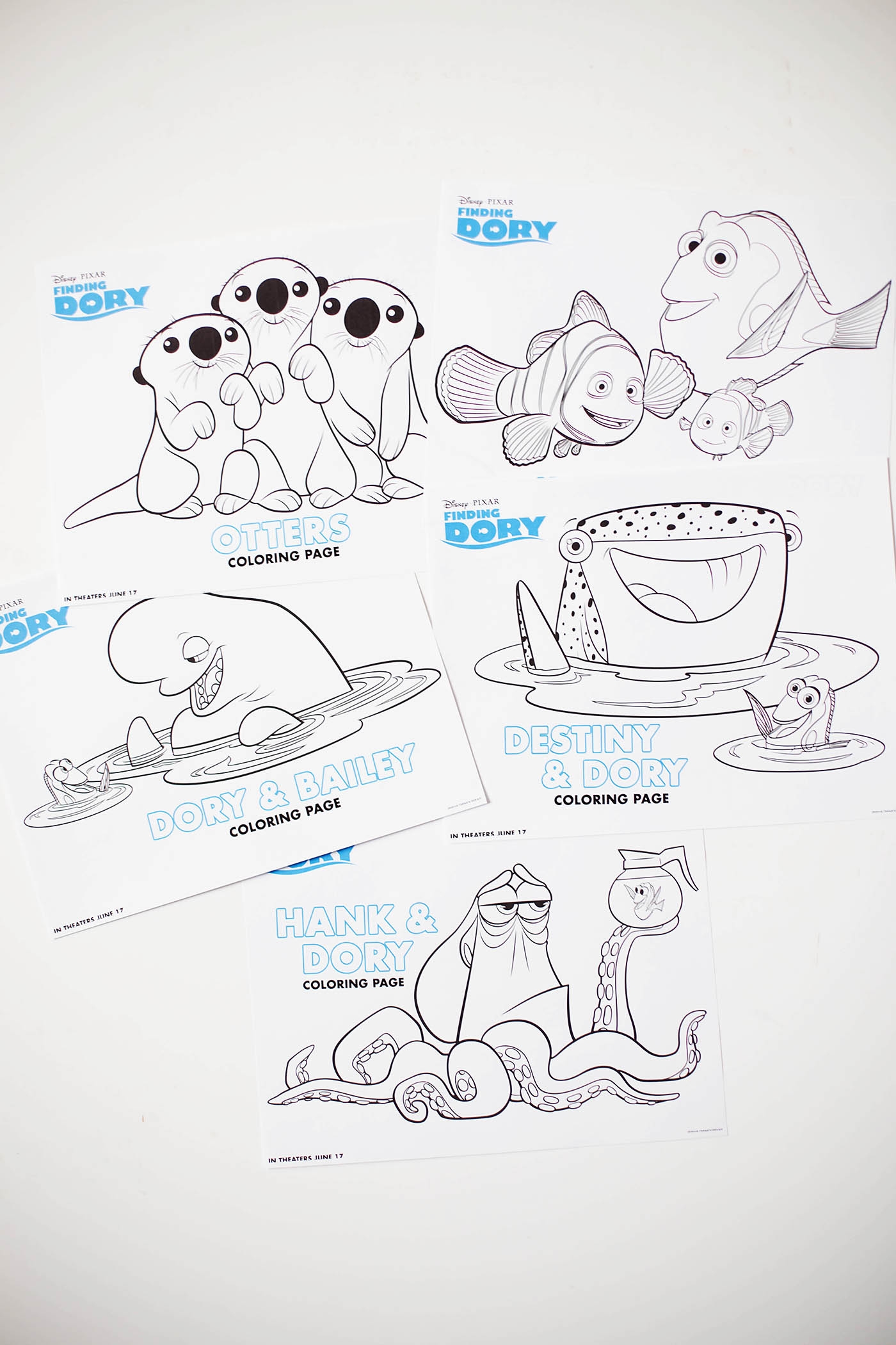 Finding Dory Printable Coloring Pages