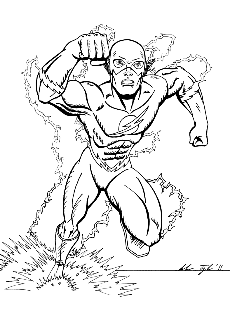 Flash Coloring Pages Printable Coloring Pages FREE