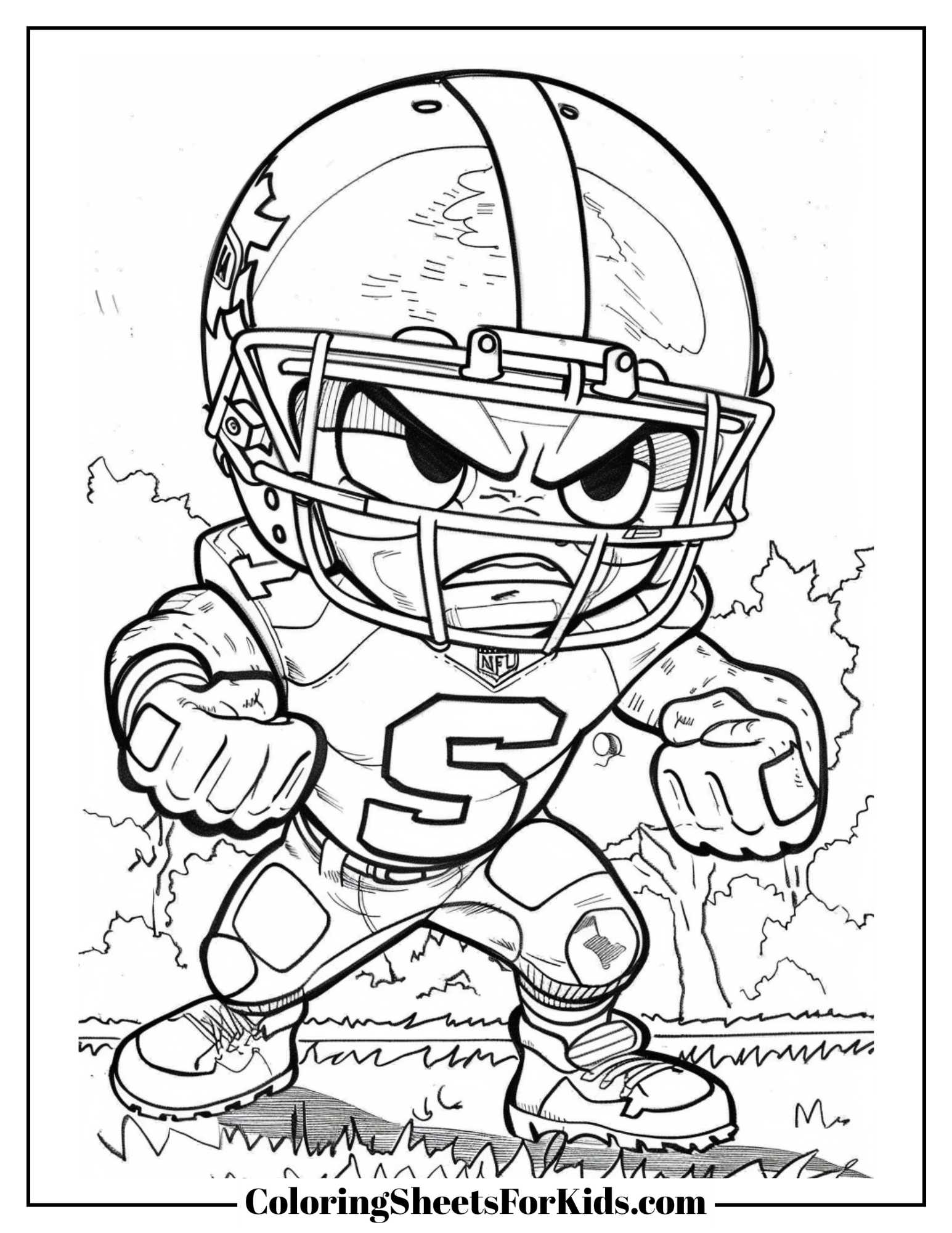 Printable Football Coloring Pages
