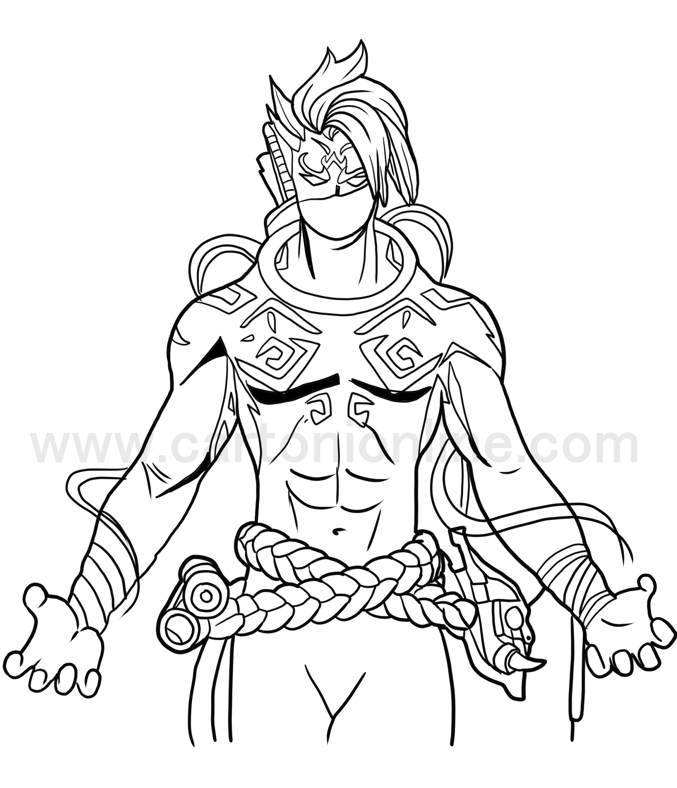 Fortnite Coloring Page