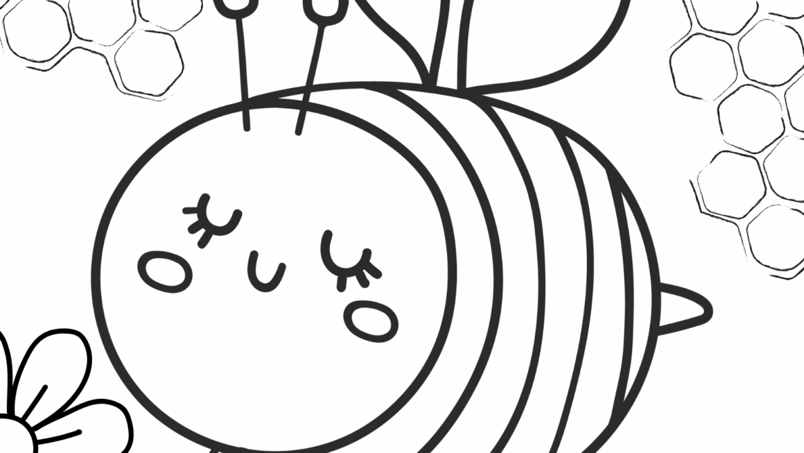 Free Bee Coloring Pages Crafty Morning