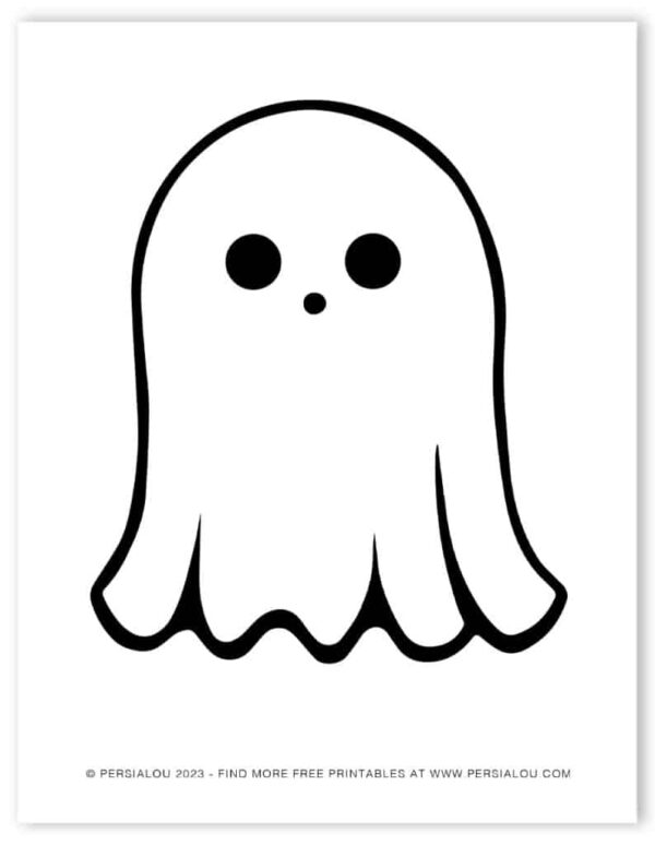 Printable Ghost Coloring Pages
