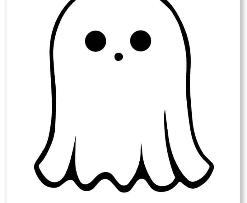 Free Cute Ghost Coloring Pages