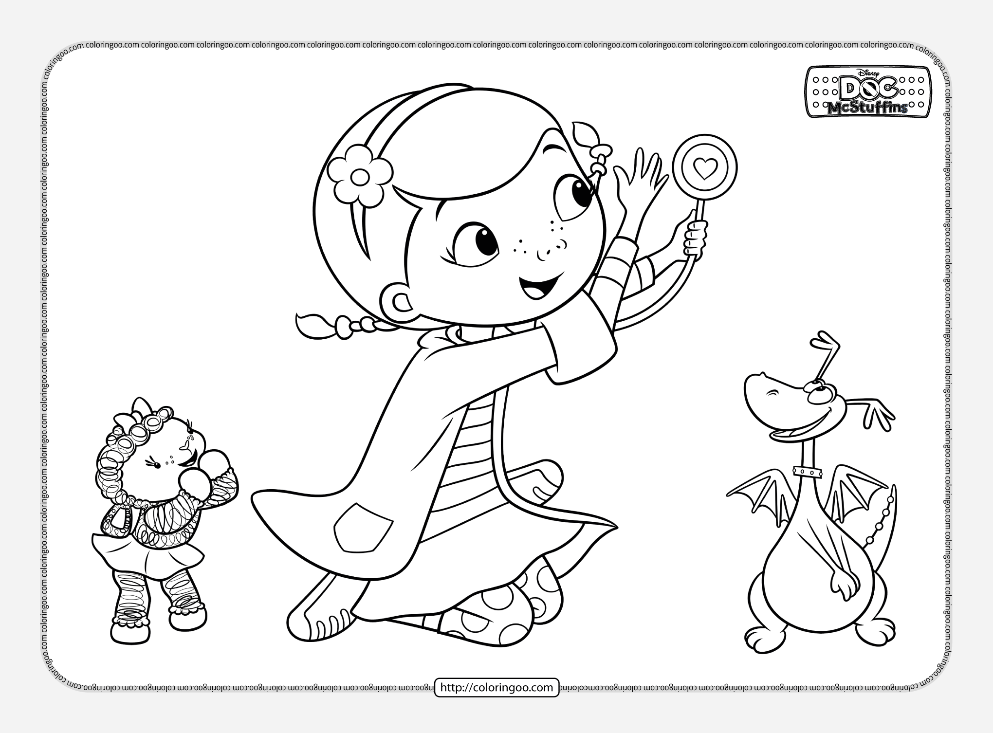 Doc Mcstuffins Printable Coloring Pages
