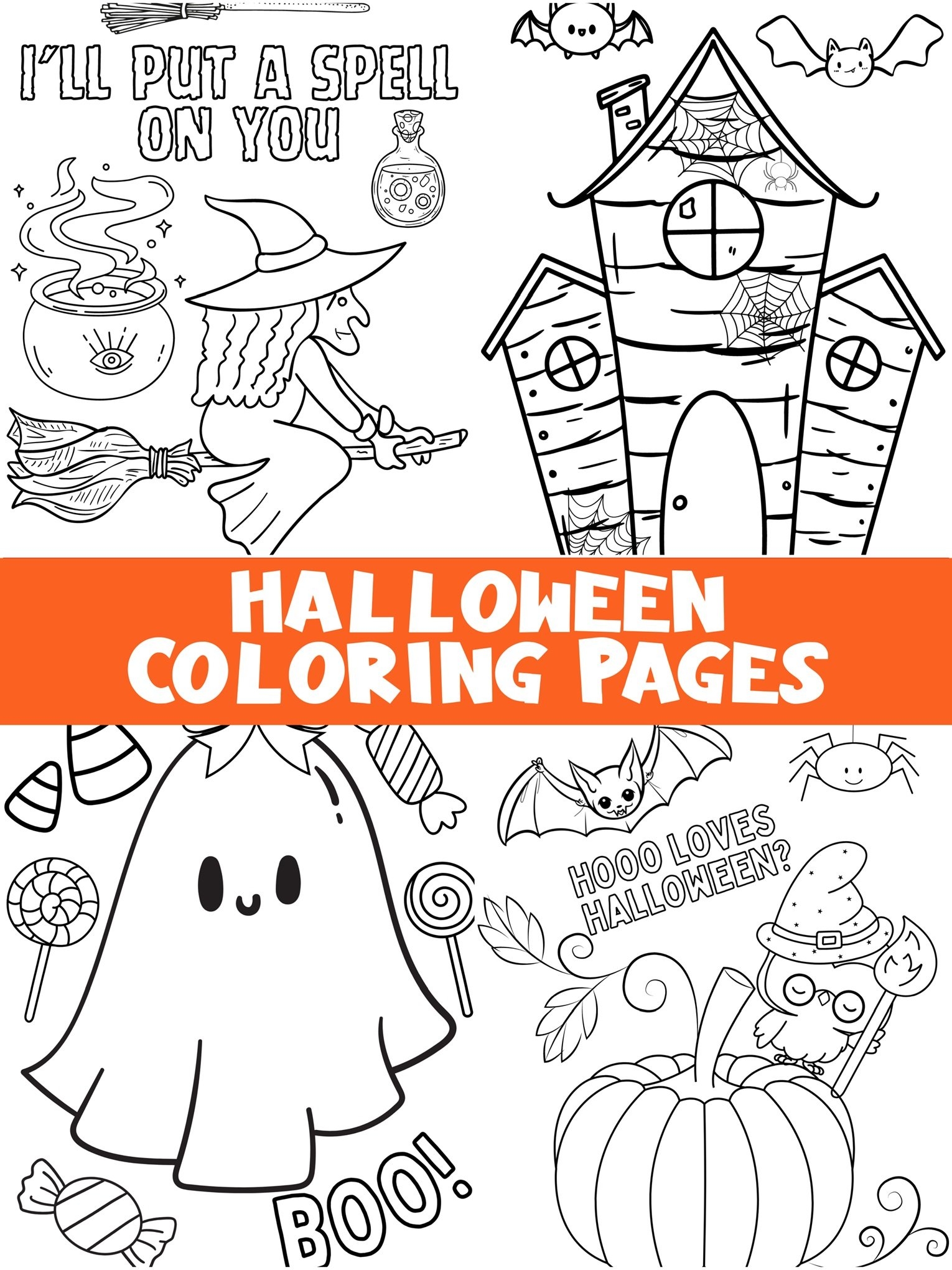 Free Printables Halloween Coloring Pages