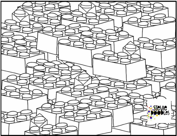 Lego Blocks Coloring Pages Printable