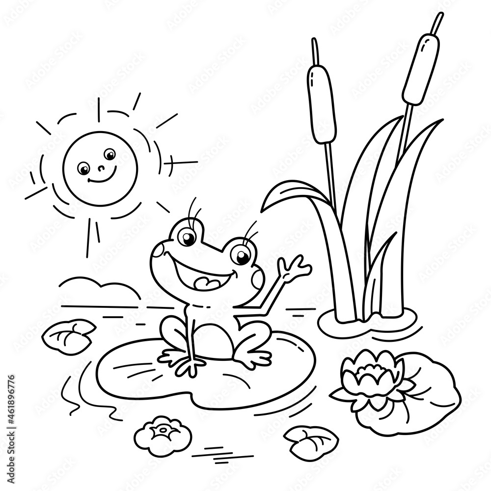 Free Pond Coloring Page Download Free Pond Coloring Page Png Images Free ClipArts On Clipart Library