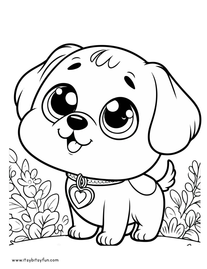 Free Printable Dog Coloring Pages For Kids Itsy Bitsy Fun