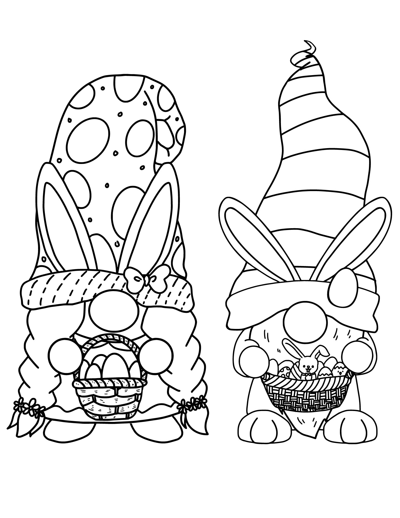 Free Printable Easter Gnomes Coloring Pages Two Kids And A Coupon