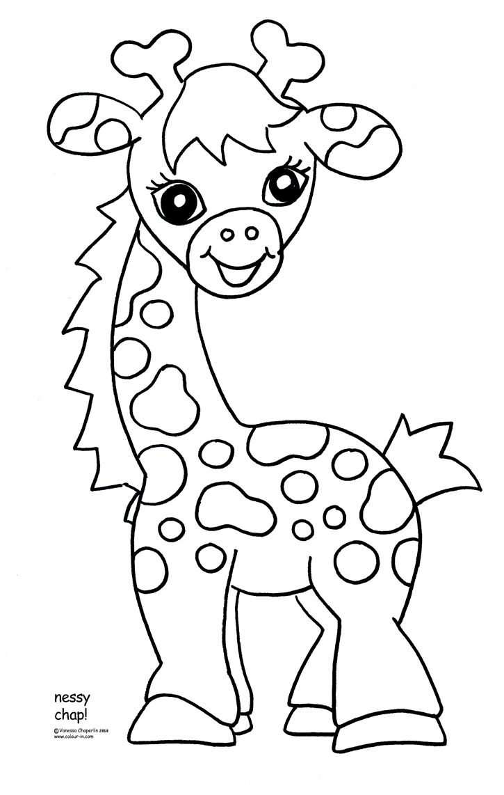 Free Printable Giraffe Coloring Pages For Kids